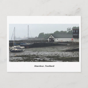 Carte Postale Aberdour - Bateaux devant les bâtiments du port