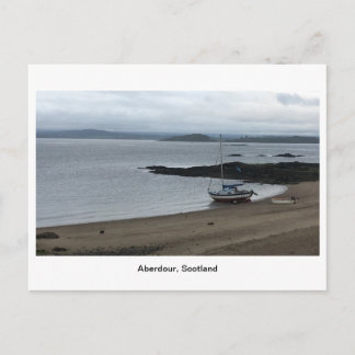 Carte Postale Aberdour Harbour - Bateau sur la plage