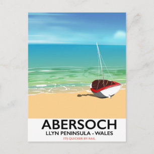 Carte Postale Abersoch, affiche de vacances dans la péninsule de