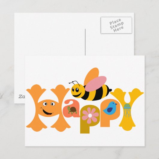 Carte Postale Abey Happy (Devant / Derrière)