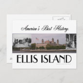 Carte Postale ABH Ellis Island (Devant / Derrière)