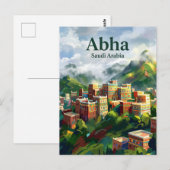 Carte Postale Abha Arabie saoudite (Devant / Derrière)