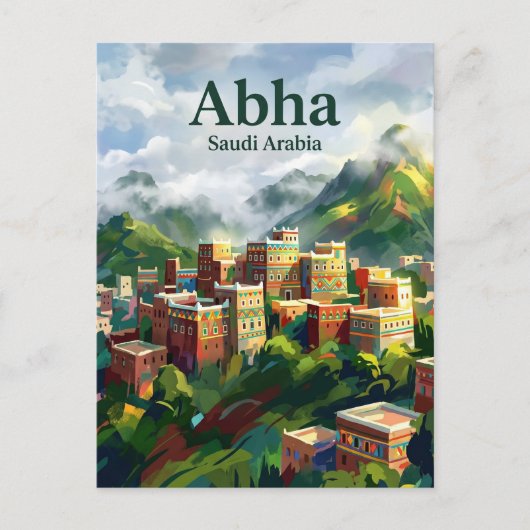 Carte Postale Abha Arabie saoudite (Devant)