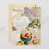 Carte Postale Abide in Me Fruitative Faith (Devant / Derrière)