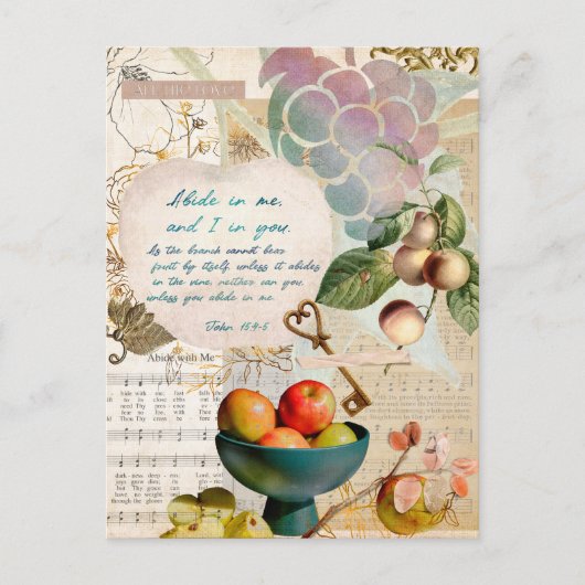 Carte Postale Abide in Me Fruitative Faith (Devant)