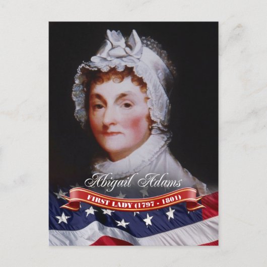 Carte Postale Abigail Adams, Première Dame des Etats-Unis (Devant)