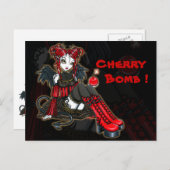Carte postale "Abigail" Gothique Fairy Cherrybombe (Devant / Derrière)