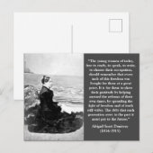 Carte Postale Abigail Scott Duniway Chef du Suffrage de l'Oregon (Devant / Derrière)