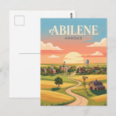 Carte Postale Abilene Kansas (Devant / Derrière)