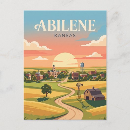 Carte Postale Abilene Kansas (Devant)