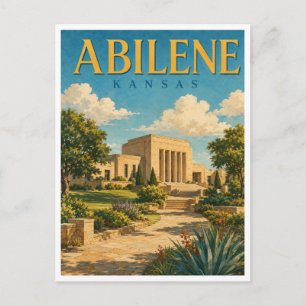 Carte Postale Abilene Kansas Eisenhower Library GeoSaga