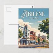 Carte Postale Abilene, Texas (Devant / Derrière)