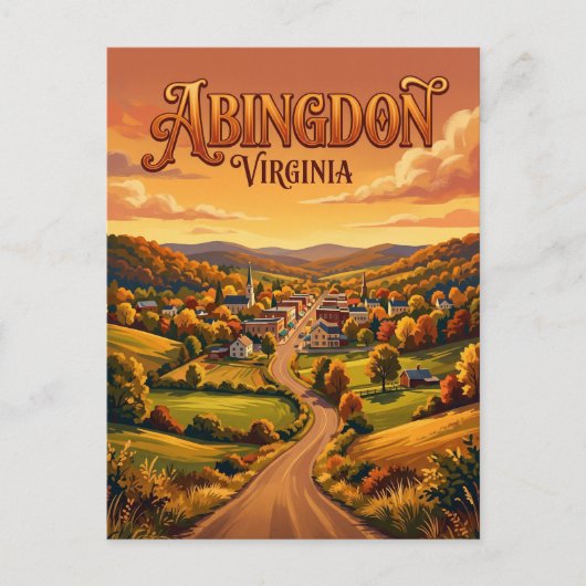 Carte Postale Abingdon États-Unis (Devant)