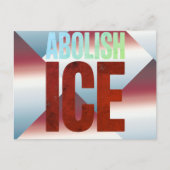 Carte Postale Abolish ICE Minimalist Protest Typography Design (Devant)