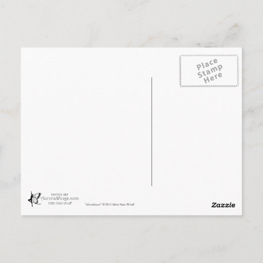 Carte postale Abondance (Dos)