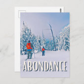 Carte Postale Abondance Station de ski (Devant / Derrière)