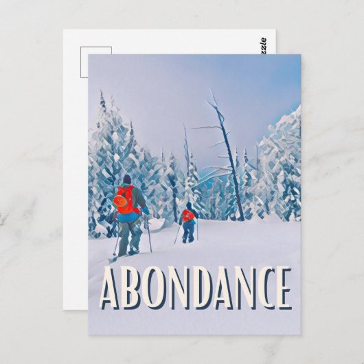 Carte Postale Abondance Station de ski (Devant / Derrière)