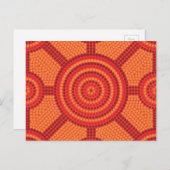 Carte Postale Aboriginal dot painting (Devant / Derrière)