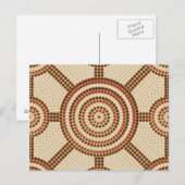 Carte Postale Aboriginal dot painting (Devant / Derrière)