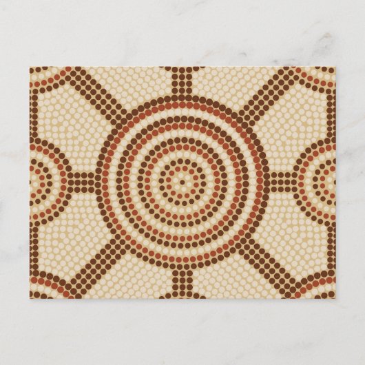 Carte Postale Aboriginal dot painting (Devant)