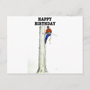 Carte Postale Aboriste Arbre chirurgien Anniversaire cadeau prés
