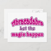Carte Postale Abracadabra (Devant / Derrière)