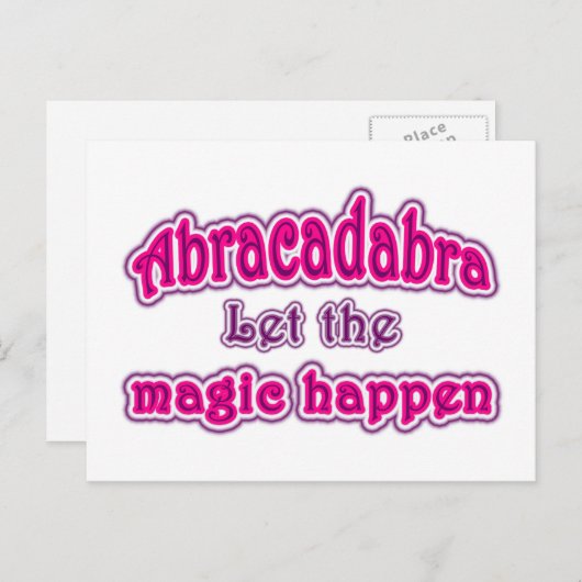 Carte Postale Abracadabra (Devant / Derrière)