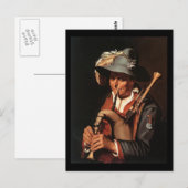 Carte Postale Abraham Bloemaert Le Bagpiper (Devant / Derrière)