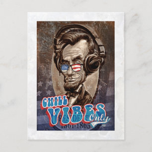 Carte Postale Abraham Chillincoln Lincoln Casques de musique