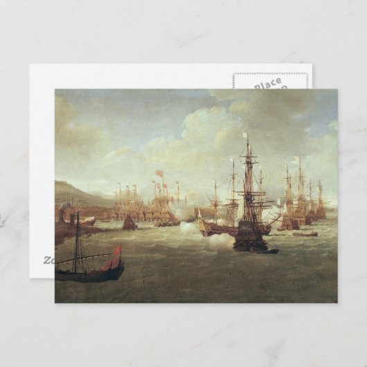 Carte Postale Abraham Duquesne à Chios, après 1681 (Devant / Derrière)