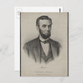 Carte Postale Abraham Lincoln (Devant / Derrière)