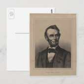 Carte Postale Abraham Lincoln (Devant / Derrière)