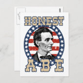 Carte Postale Abraham Lincoln (Devant / Derrière)