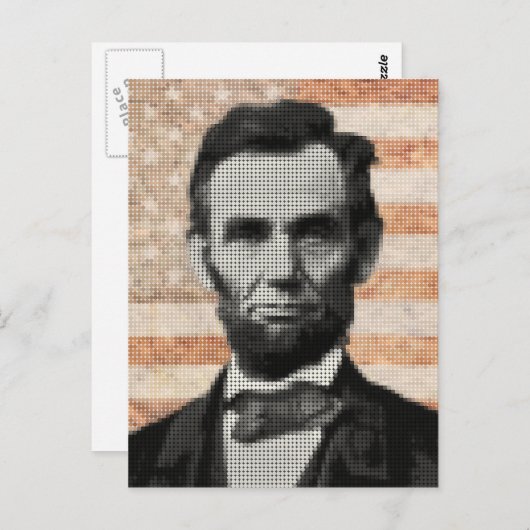 Carte Postale Abraham Lincoln (Devant / Derrière)