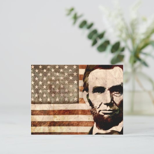 Carte Postale Abraham Lincoln (Debout devant)