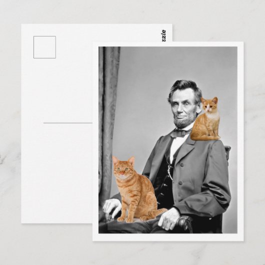 Carte Postale Abraham Lincoln (Devant / Derrière)