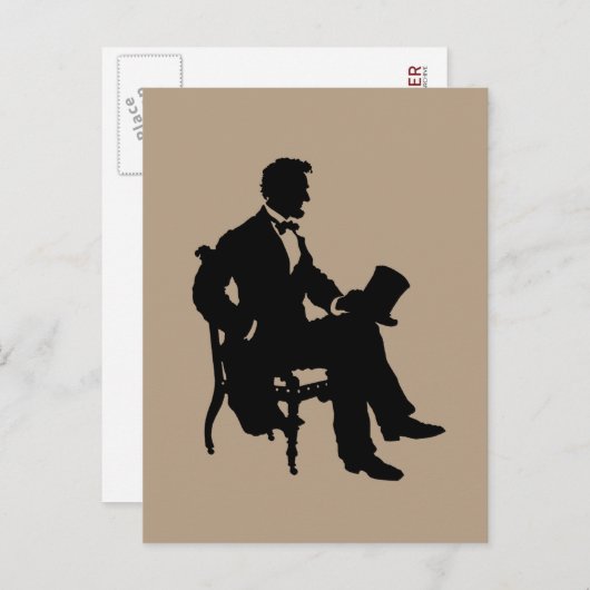 Carte Postale Abraham Lincoln (Devant / Derrière)