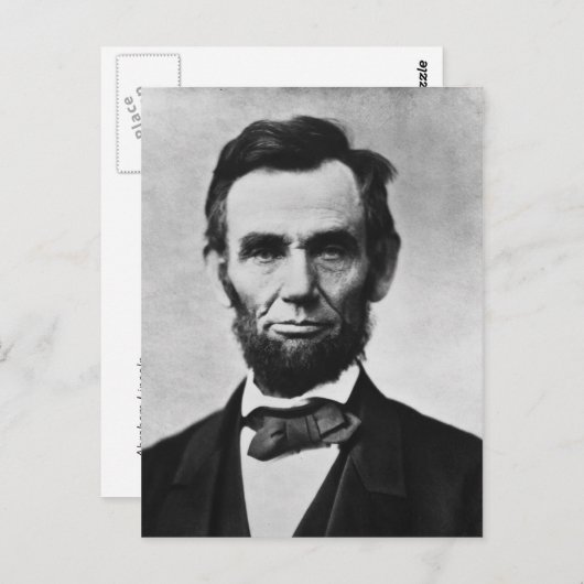 Carte Postale Abraham Lincoln (Devant / Derrière)