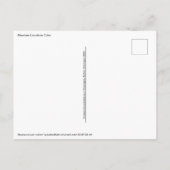 Carte postale Abraham Lincoln (Dos)