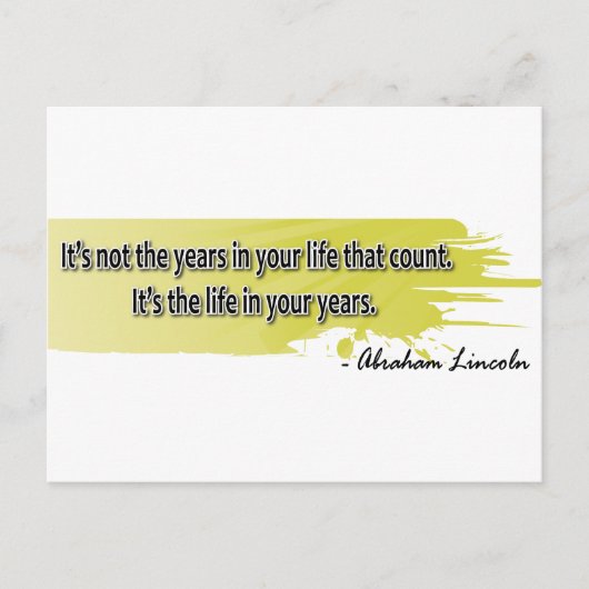 Carte Postale Abraham Lincoln (Devant)