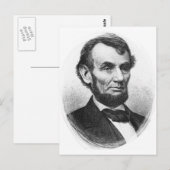 Carte Postale Abraham Lincoln (Devant / Derrière)