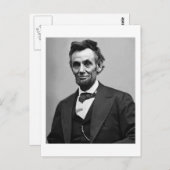 Carte Postale Abraham Lincoln (Devant / Derrière)