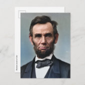 Carte postale Abraham Lincoln (Devant / Derrière)