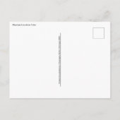 Carte postale Abraham Lincoln (Dos)