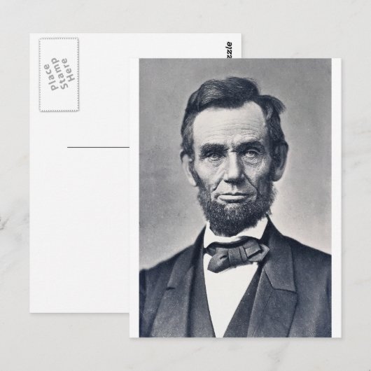 Carte Postale Abraham Lincoln (Devant / Derrière)