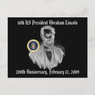 Carte Postale Abraham Lincoln 200e anniversaire Commémoration