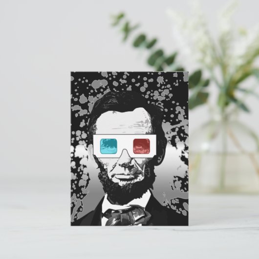 Carte Postale Abraham Lincoln - 3D (Debout devant)
