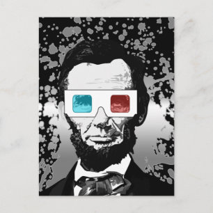 Carte Postale Abraham Lincoln - 3D