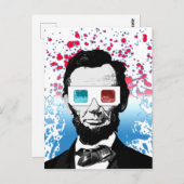 Carte Postale Abraham Lincoln - 3D (Devant / Derrière)