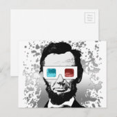 Carte Postale Abraham Lincoln - 3D (2) (Devant / Derrière)